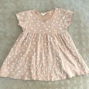 Quincy Mae short sleeve baby dress, petal